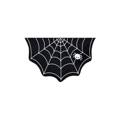 Halloween Bat-Shaped Soft Absorbent Rug ? Spooky Decorative Carpet for Home, Bathroom & Bedroom