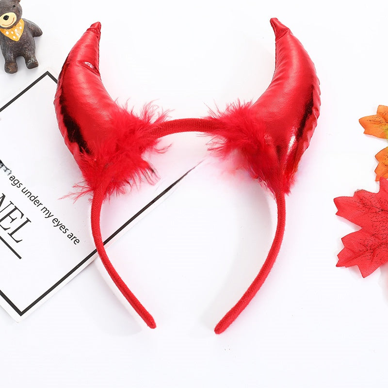 Halloween Devil Horn Headband ? Spooky Costume Accessory for Party & Cosplay