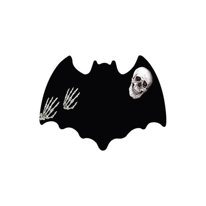 Halloween Bat-Shaped Soft Absorbent Rug ? Spooky Decorative Carpet for Home, Bathroom & Bedroom