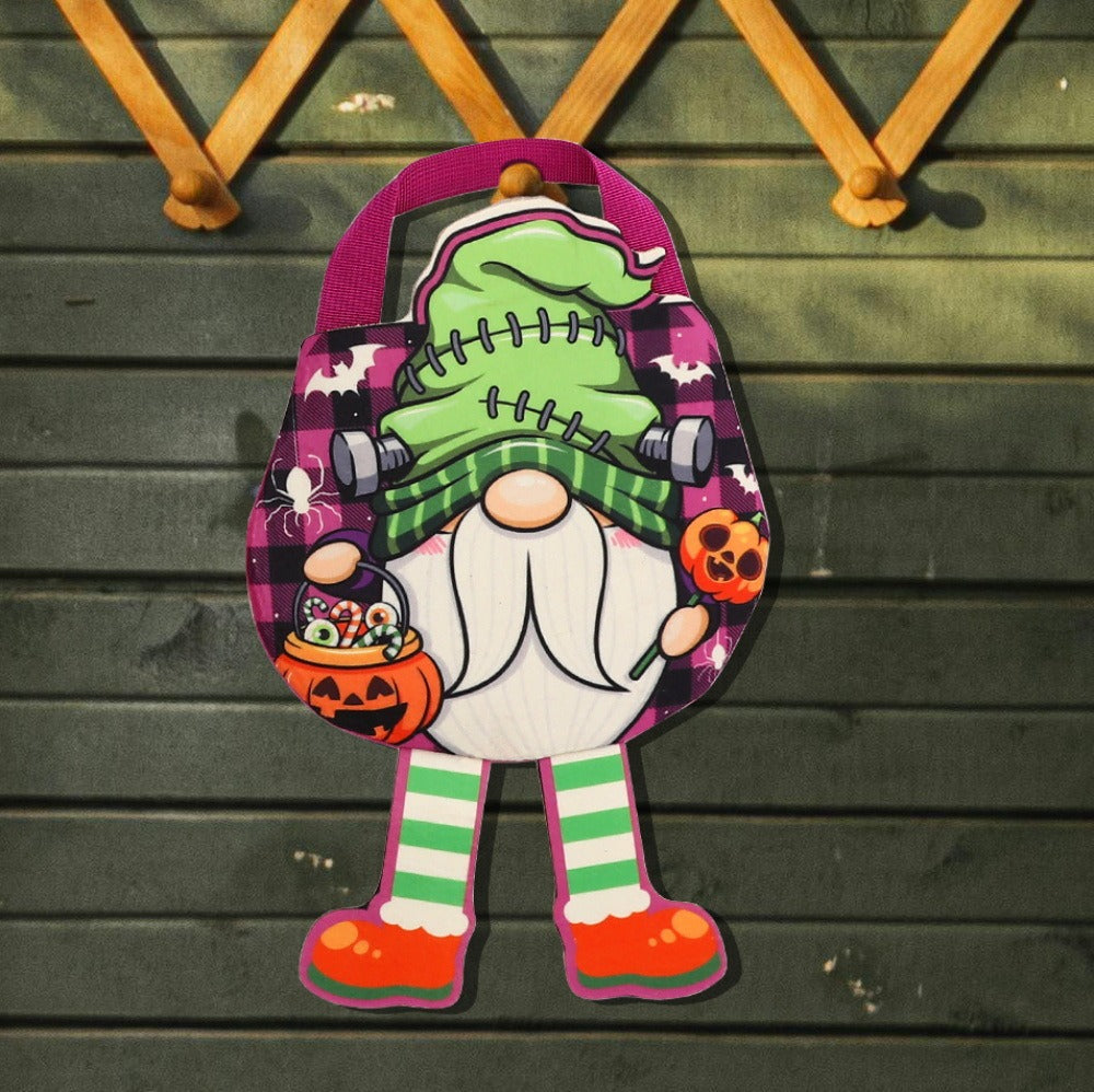 Halloween Candy Bag for Kids ? Pumpkin Printed Trick or Treat Tote