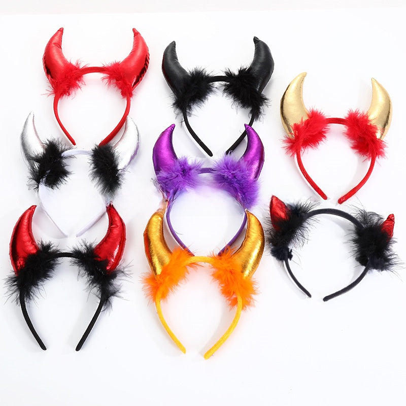 Halloween Devil Horn Headband ? Spooky Costume Accessory for Party & Cosplay