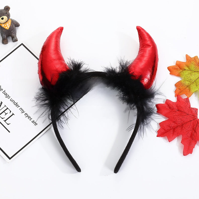 Halloween Devil Horn Headband ? Spooky Costume Accessory for Party & Cosplay
