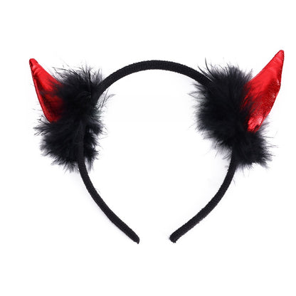 Halloween Devil Horn Headband ? Spooky Costume Accessory for Party & Cosplay