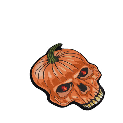 Halloween Bat-Shaped Soft Absorbent Rug ? Spooky Decorative Carpet for Home, Bathroom & Bedroom