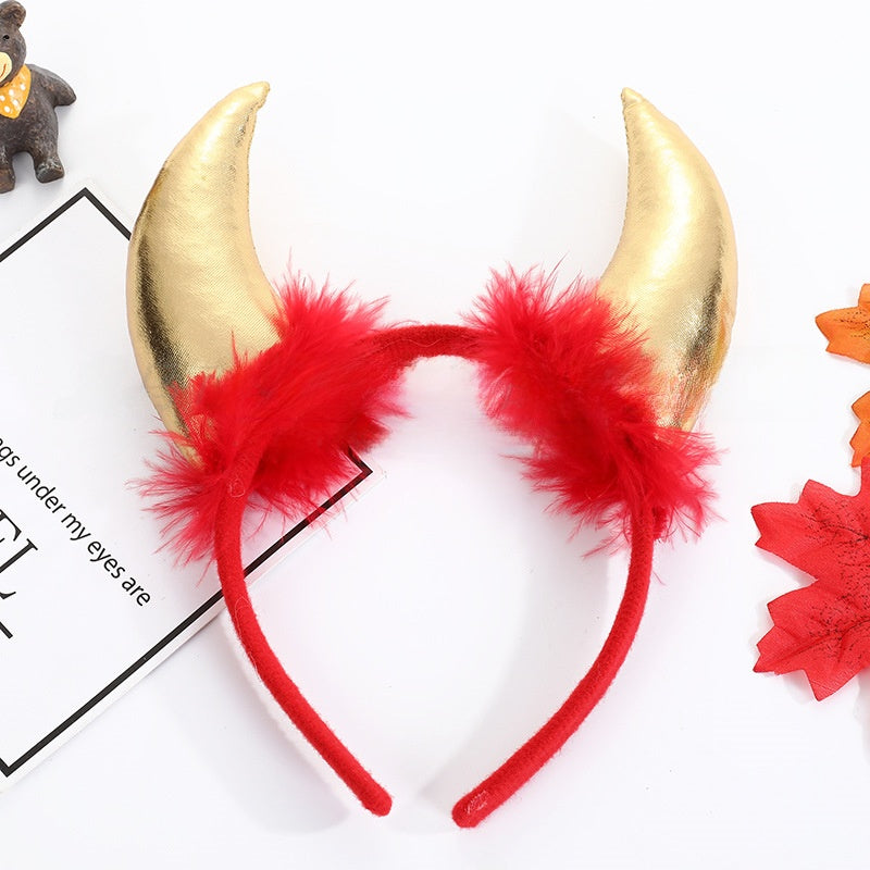 Halloween Devil Horn Headband ? Spooky Costume Accessory for Party & Cosplay