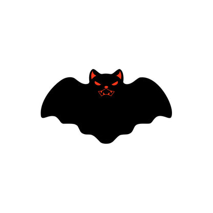 Halloween Bat-Shaped Soft Absorbent Rug ? Spooky Decorative Carpet for Home, Bathroom & Bedroom