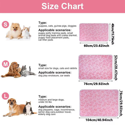 3 PCS Soft and Fluffy Quality Pet Blanket, Cute Paw Print Dog Blanket, Plush Pet Mat, Warm and Comfortable Cat and Dog Blanket